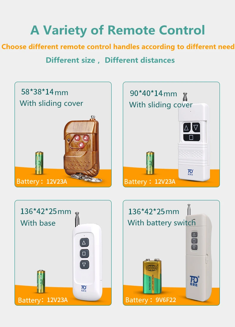 315MHZ Wireless Remote Control wireless & rf modules RF Remote control Receiver Module motor/Entrance guard system controller