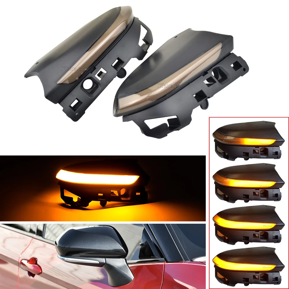 LED DRL динамический сигнал поворота наземная лампа для Toyota Camry XV70 2018-2019 ЧР C-HR AX10 Prius XW50 PHV боковое зеркало заднего вида с индикатором