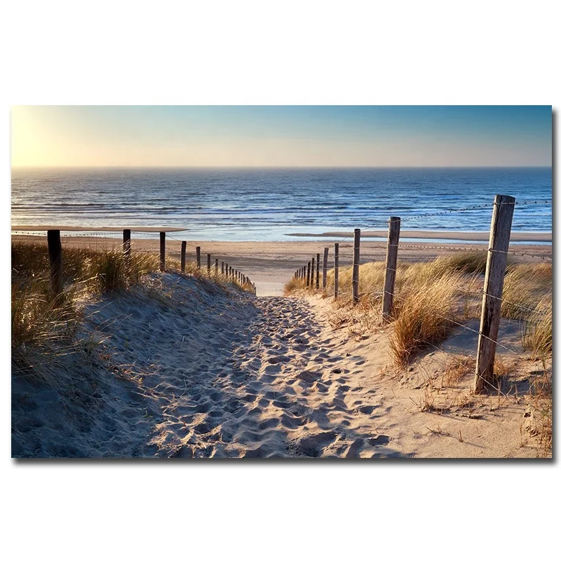 Poster and Prints on Canvas Art  Modern Landscape Custom Photo  large living room wall pictures