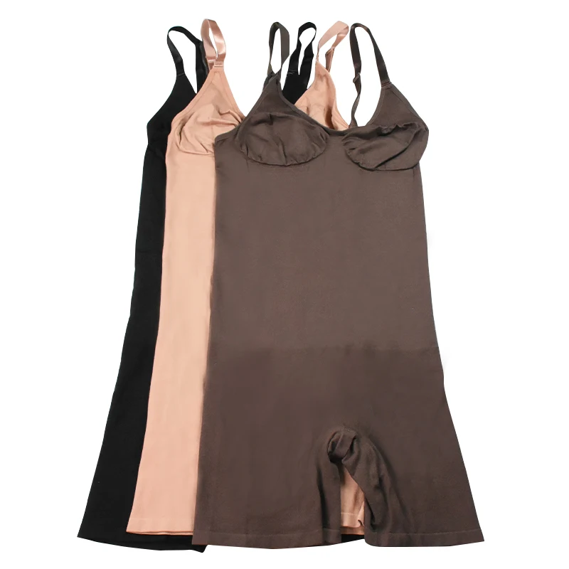 Wholesale Open Crotch Nylon High Compression Shaper BodyShaper Fajas Colombianas Seamless Full Body Shapewear Slim Women