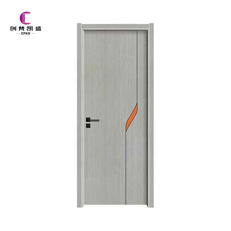 Customize Size Beveled Wood Exquisite Design for You PVC Glass Waterproof Steel Living Room Wooden Door Sliding Glass