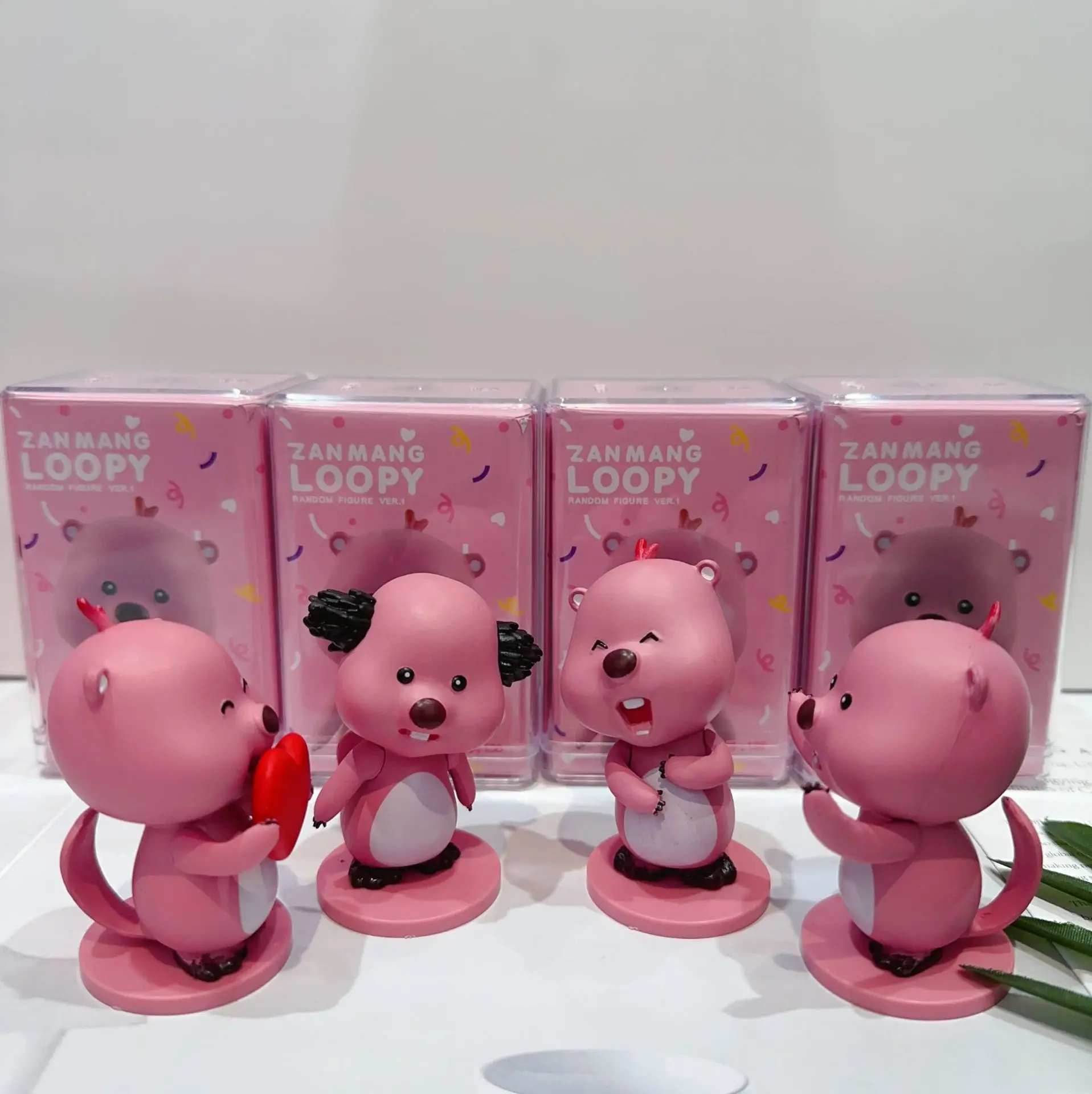 LINDA Little Beaver Doll Blind Box Doll Jewelry Cute Ruby Ring Blind Guess Box Doll Gift Tabletop Jewelry