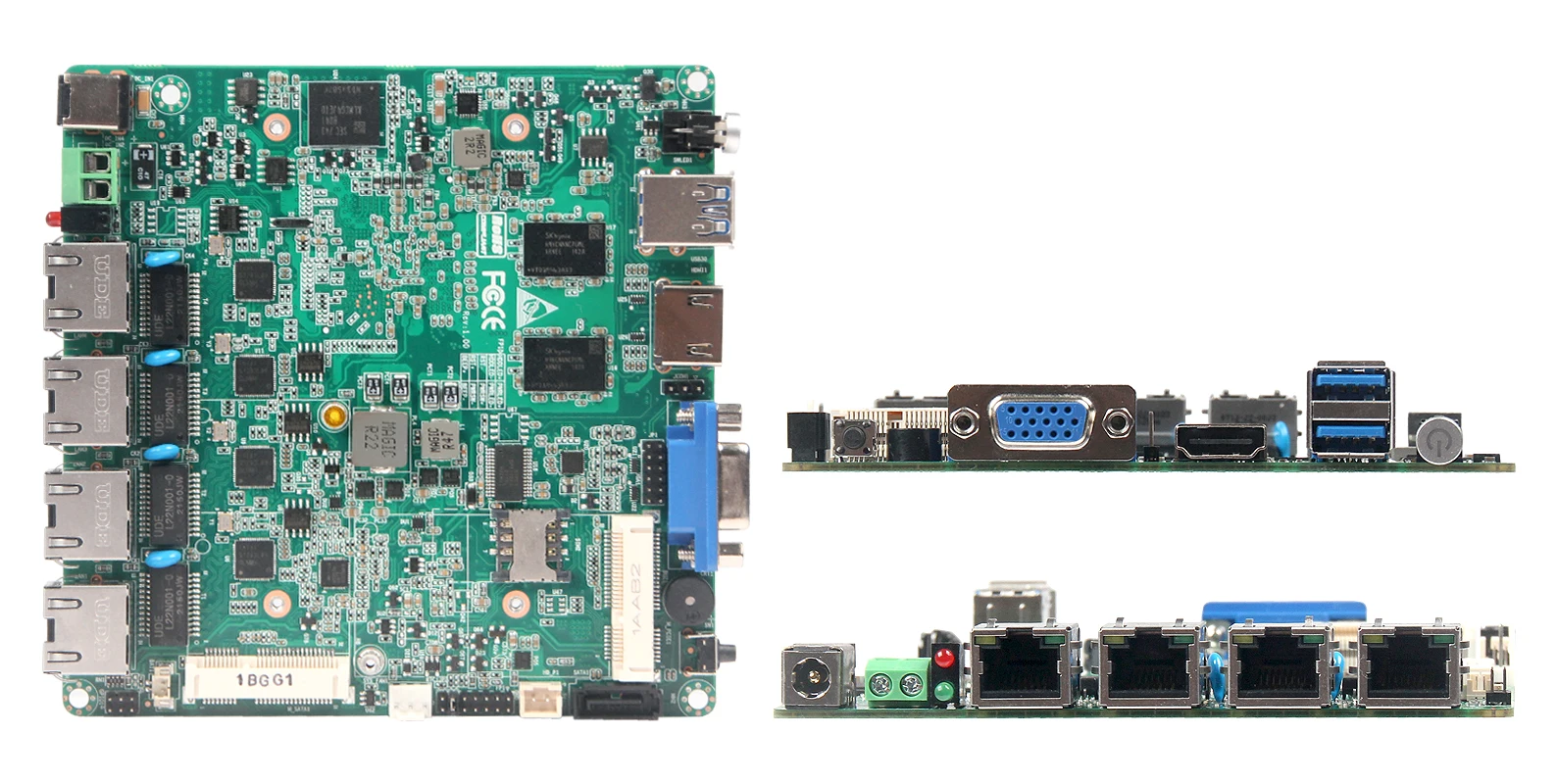 Factory Intel Gemini Lake-R J4125 Firewall Motherboard Router 4 lan Port USB3.0 RS232 RS485 4K Display Nano Itx Motherboard