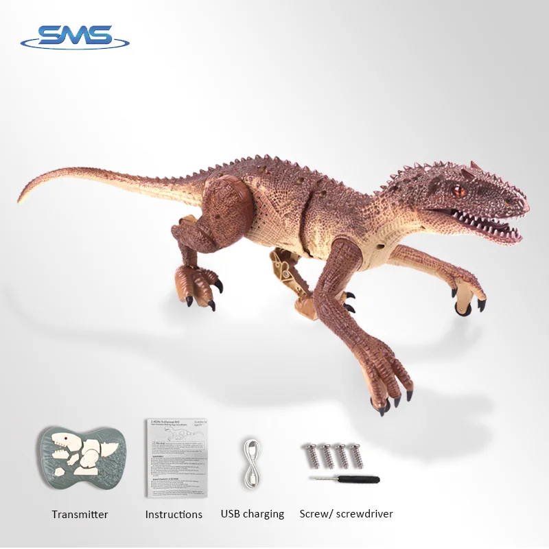 2.4G Plastic Simulation Walking Remote Control Dinosaur Toys Juguete De Dinosaurio Rc Dinosaur Toys With Simulation 3D Eyes