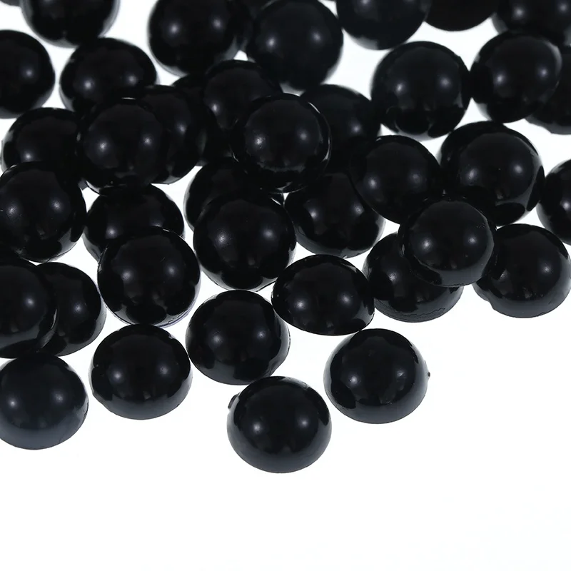 New Arrivals 2mm 3mm 4mm 5mm 8mm 10mm loose Pearl Beads Flat Back pearls Bulk Half Round Pearls for DIY shoes decoration