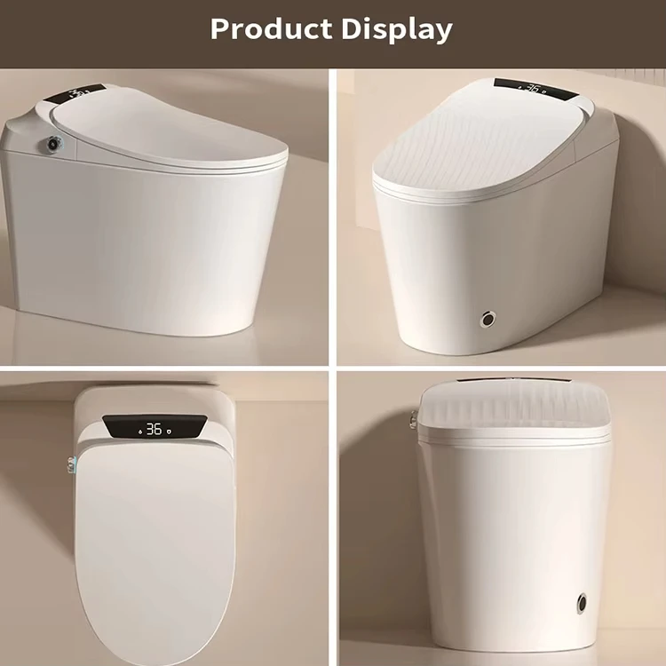 Smart Toilet for bathrooms with Smart Bidet Auto Open/Close Lid &with Bidet Built In Heated Toilet Seat
