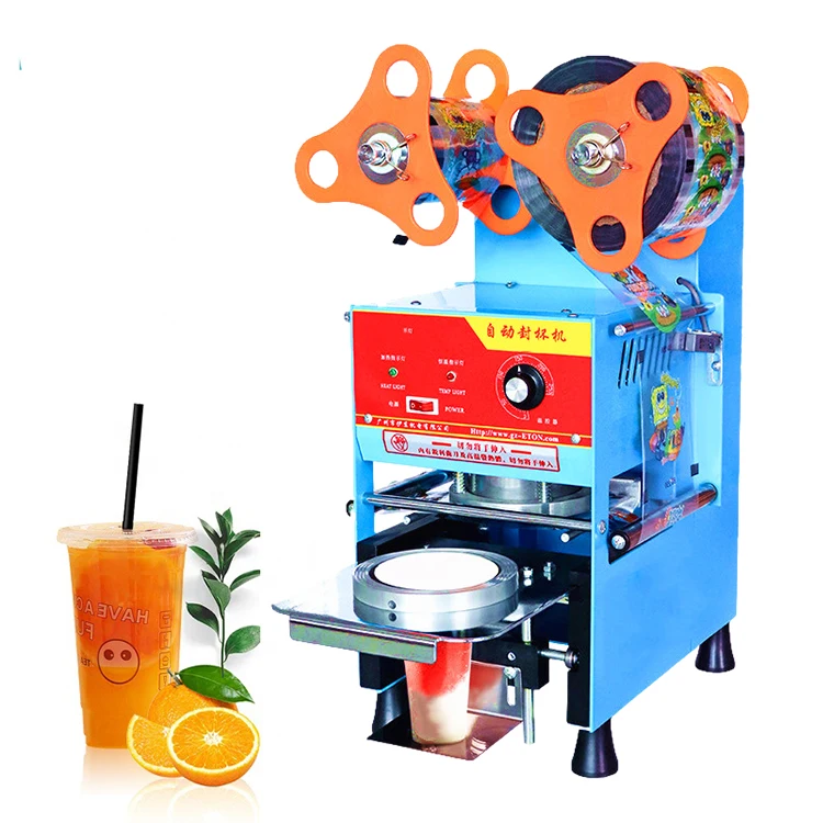 Автоматическая машина для запечатывания чашки сока машина для запечатывания индукционного лотка машина для запечатывания алюминиевой фольги упаковщик крышки