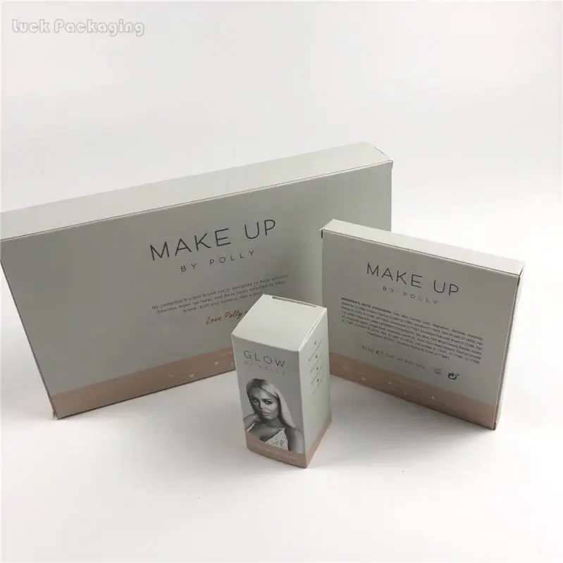 Customized printed personal skin care cosmetic lipstick paper packaging express courier mailer carton boxes