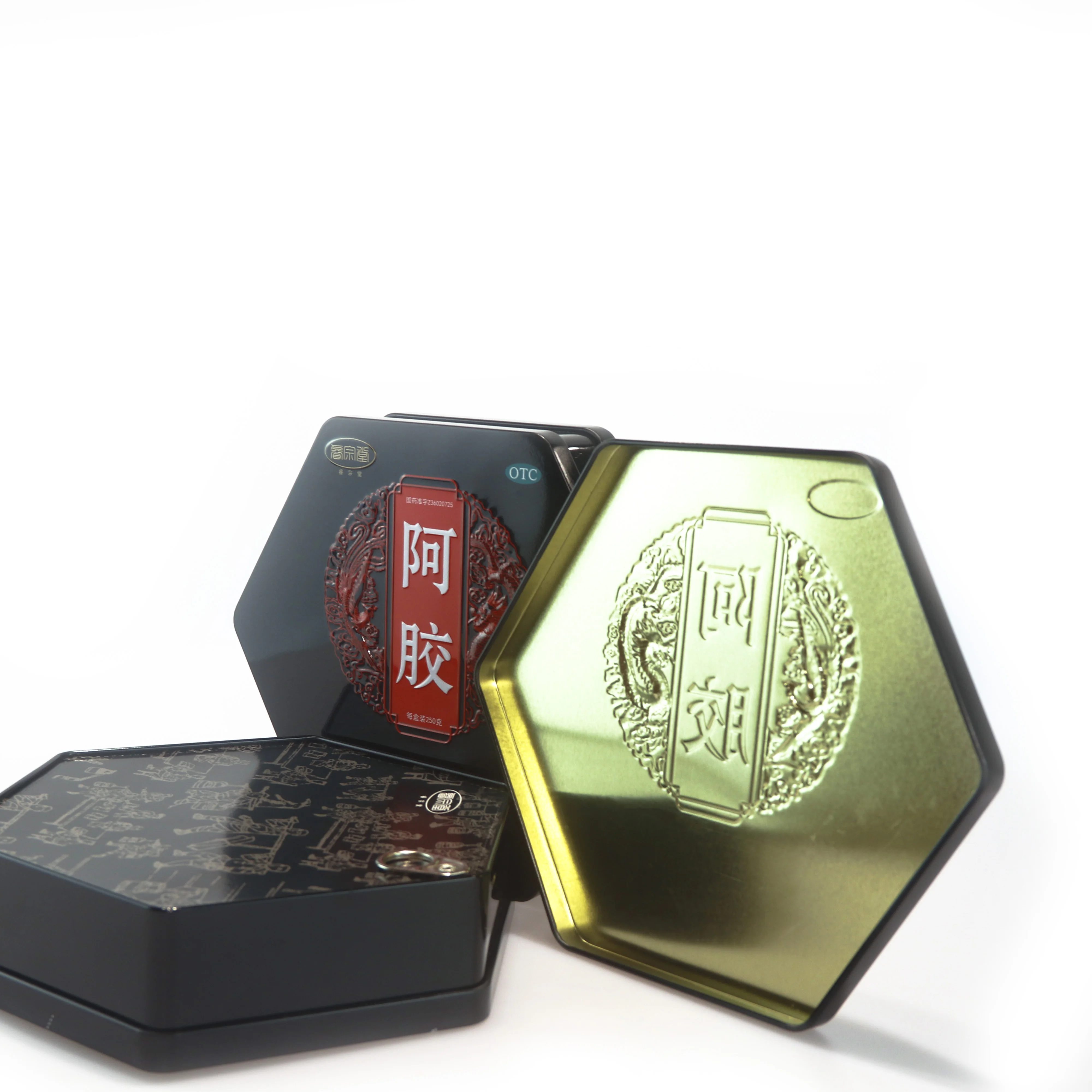 
high quality 2021 new design product health food packagking boxes tea metal canister box tins cans custom 