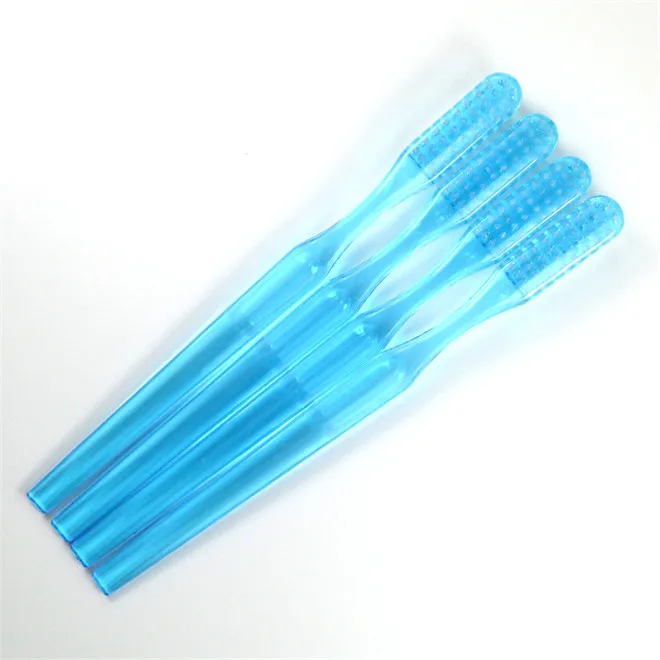 Custom logo blue disposable hotel travel plastic prepasted toothbrush set with liquid toothpaste