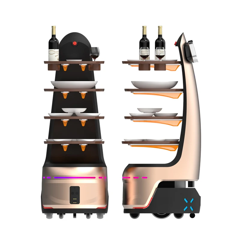 Delivery Robot Company Autonom Charging Restaurant Food Serving Delivery Robots Car For Food Delivery