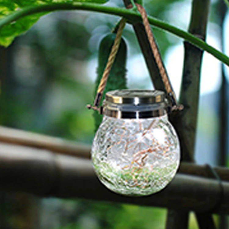 30 LED Solar Mason Jar Light Hanging Glass Lanterns Garden Decor Outdoor Lights Warm Table Decor Fairy Lights for Patio Wedding