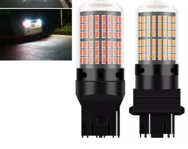 LED Light Support for Car Exterior Accessories T20 7440 W21W 3014 4014 144 SMD 7443 1156 1157 BAY15D for Turn Signal Lights Bulb