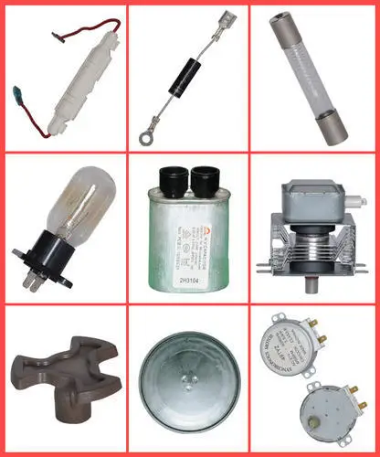 Запчасти для микроволновой печи 1000 модели продажи трансформатор магнетрон Диод с клеммами высоковольтный конденсатор лампочка