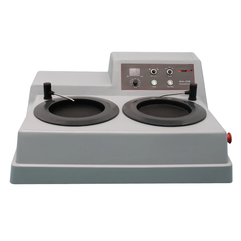 GRINDING POLISHING MACHINE double control panel grinder polisher for metallographic sample preparation lab