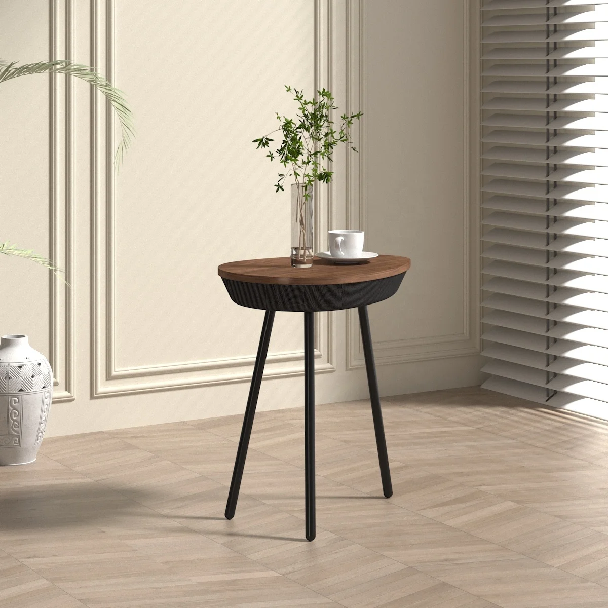 Living Room Home Smart Speaker Hotel Room Coffee Table With Speaker Smart Side Table