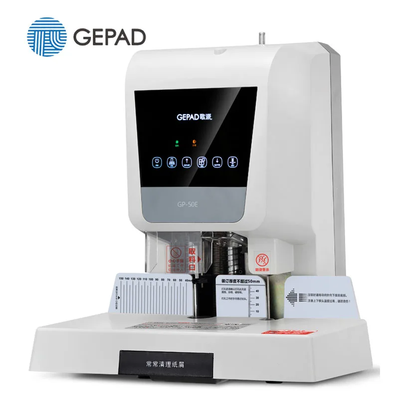 Gepad профессиональная идеальная машина для переплета книг автоматическая GP-50E толщина 55 мм штамповки финансовых Ele