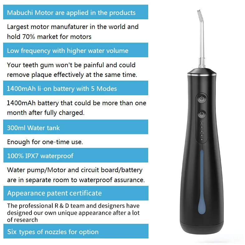 2022 New Arrival Fd a Approved Oral Irrigator 2022 Oral Irrigator Usb Rechargeable Water Flosser