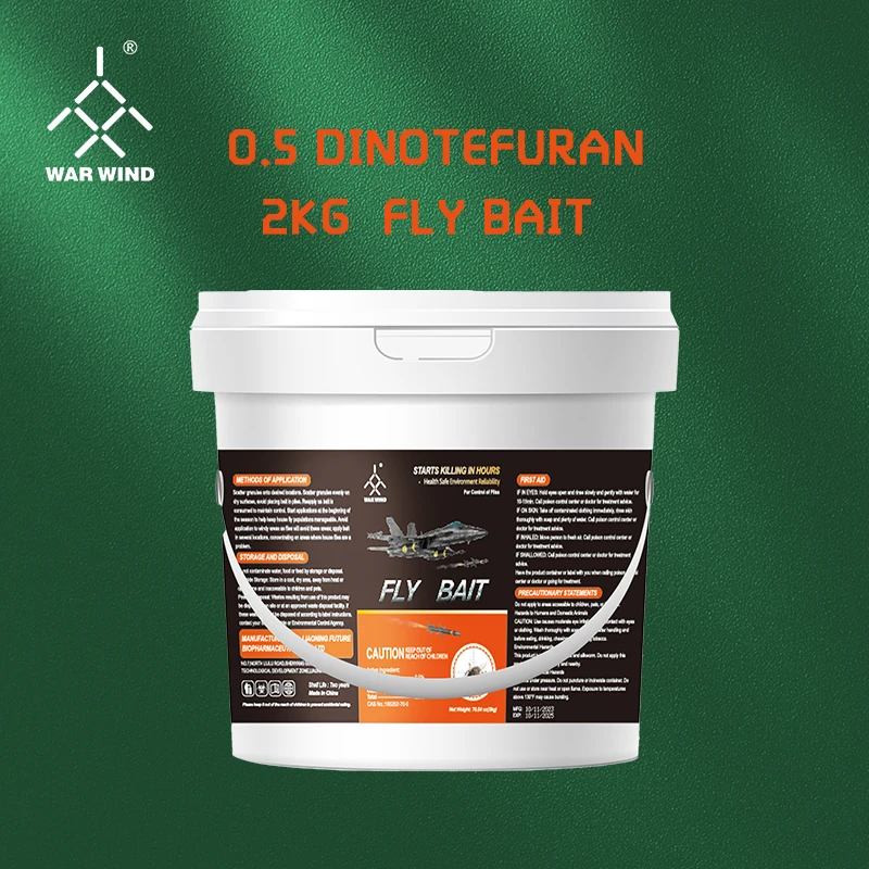 War Wind Farm Fly Pest Control Killing 2000g 0.5% Effect Dinotefuran Flies Killer Bait Custom Low Price Insecticide