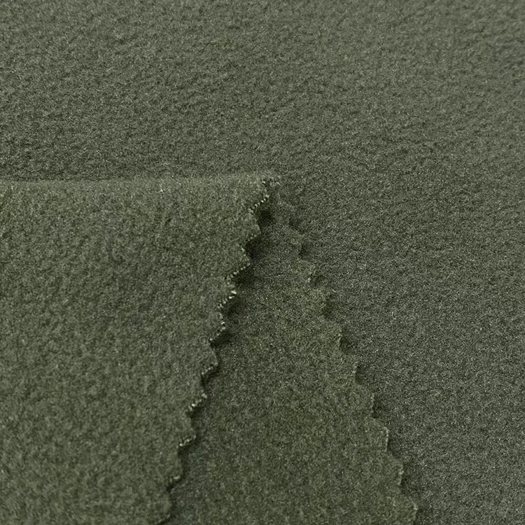 100% Polyester 180G Two Sides Brushed One Side Anti-pilling Polar Fleece Fabric