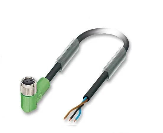 Waterproof IP67/IP68 Male Pcb Panel Mount M8 Right Angle Ethernet 8 pin Connector