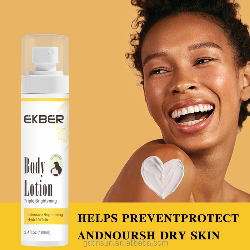 OEMODM Wholesale Organic Deep Moisturizing Body Lotion Lightening Skin Tone Brightening Body Cream For Dark Skin