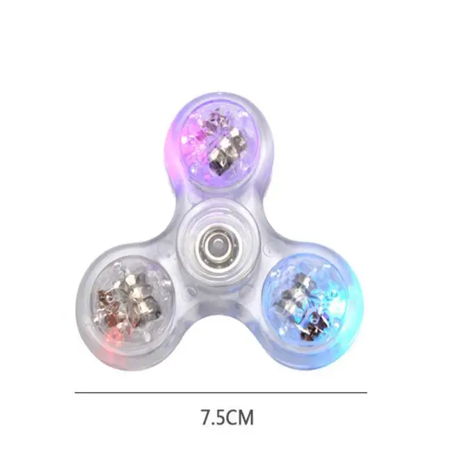 colored lights Stress relief LED light up Fidget Spinner Toy Colorful Lighting Effects hand spinner toy