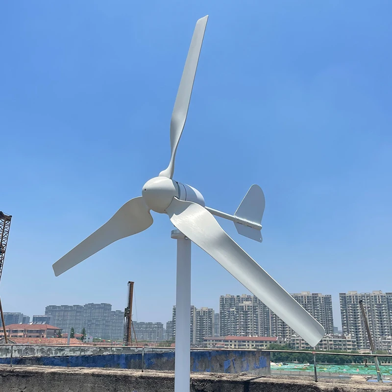 Vertical 600w 24v Wind Turbine System Permanent Magnet Generator Horizontal Axis Wind Turbine Ac HELIOS CE & ISO Nylon Fiber