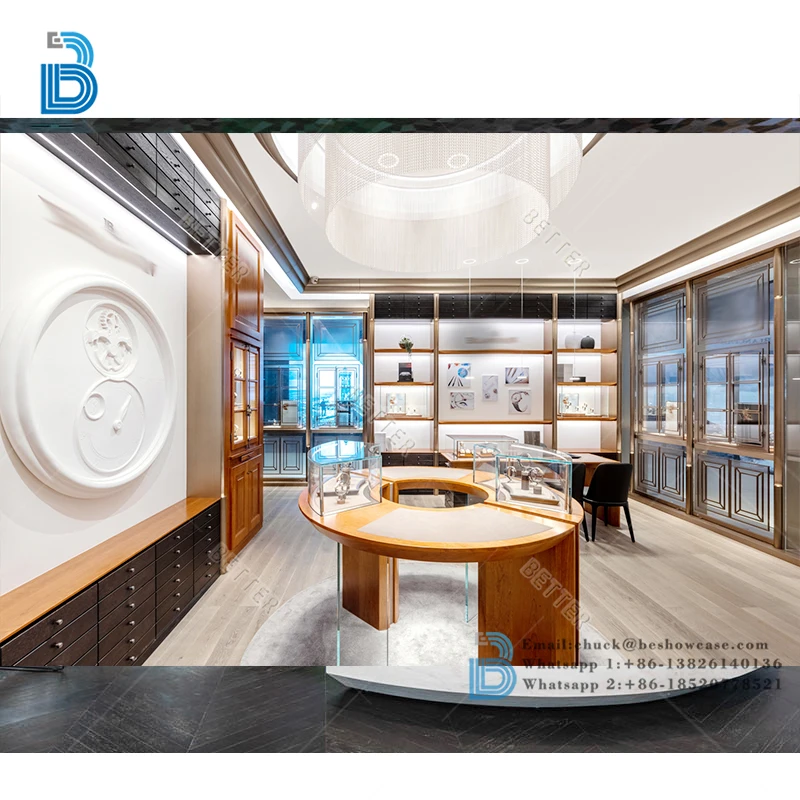 Customized High End Display Cabinets Display Counter Modern Watch Showcase