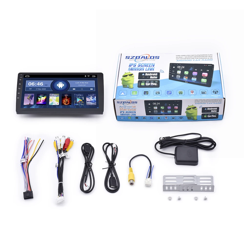 Original Manufacturer Android 10 inch 1 Din 2G+32G Bluetooth 5.0 Car Radio Wireless 4G 10' Android Car Navigation System
