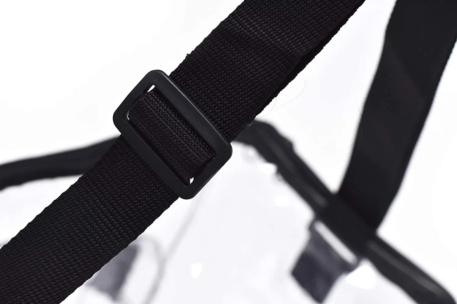 Durable adjustable shoulder strap handle travel bag transparent pvc lunch for school stadium