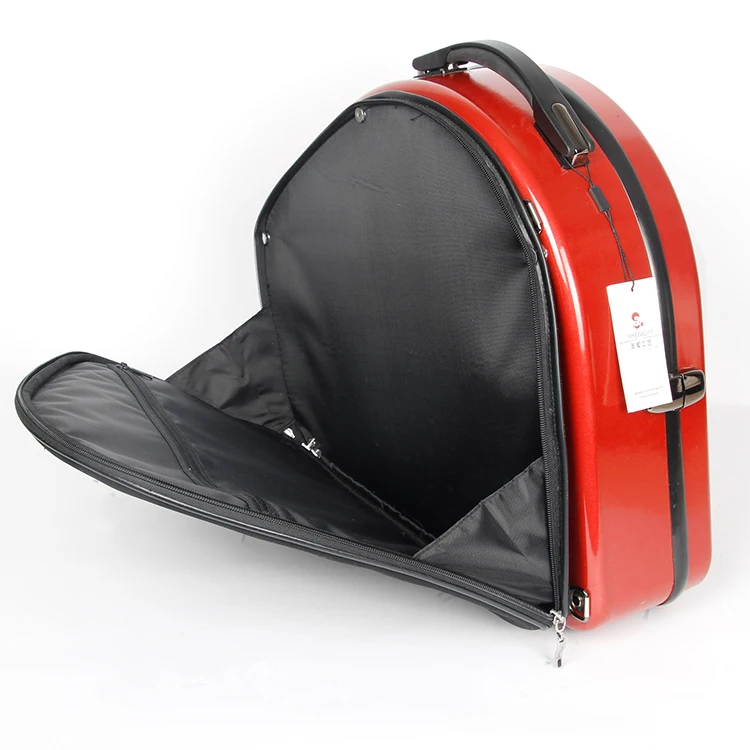 Cheaper Price Instruments case Waterproof PC Split French Horn case for French Horn Protect