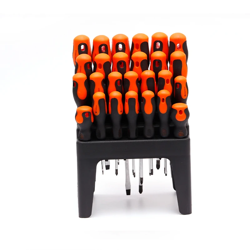 26 Pieces wholesale factory price green shell steel magnetic Brown screwdriver set