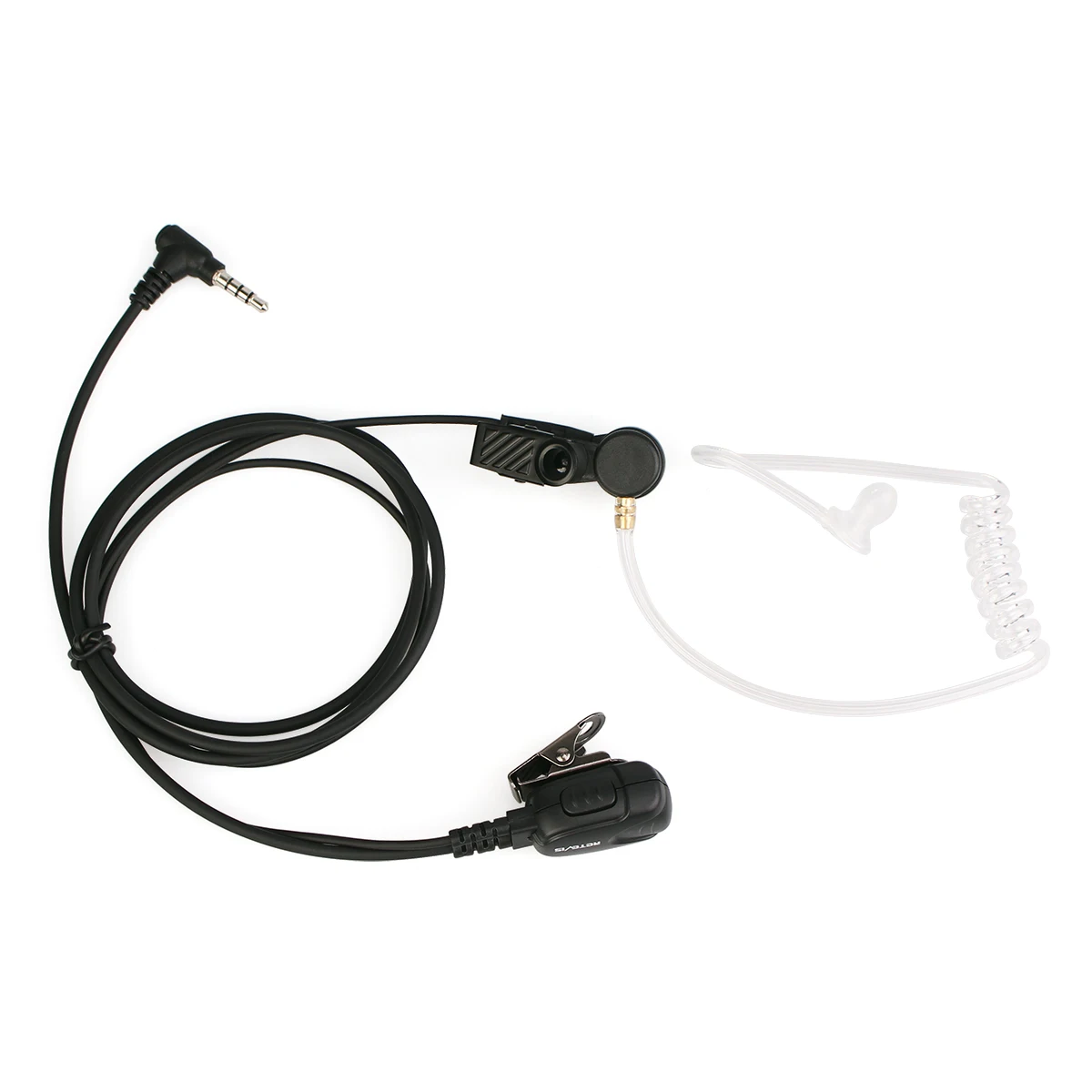 3.5mm 1-Pin Acoustic Earpiece Mic PTT Headset for YAESU VERTEX