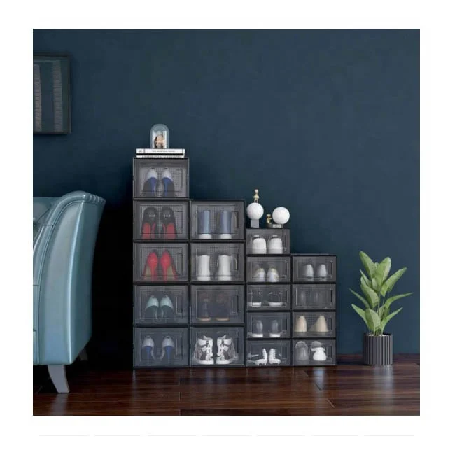  Plastic Foldable Box Show Racks