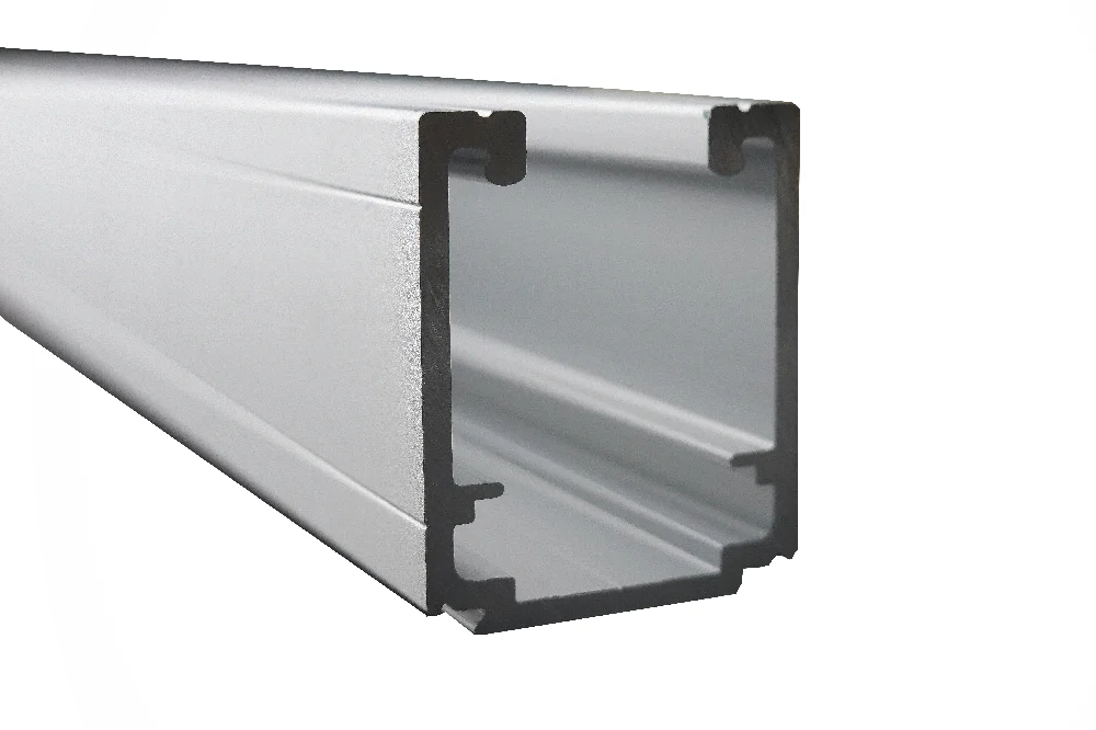 Heavy Duty Sliding Door Tracks and Rollers System 1.15KGS / Meter Aluminum Alloy Sliding Barn Door three Track Hanging Top Wheel