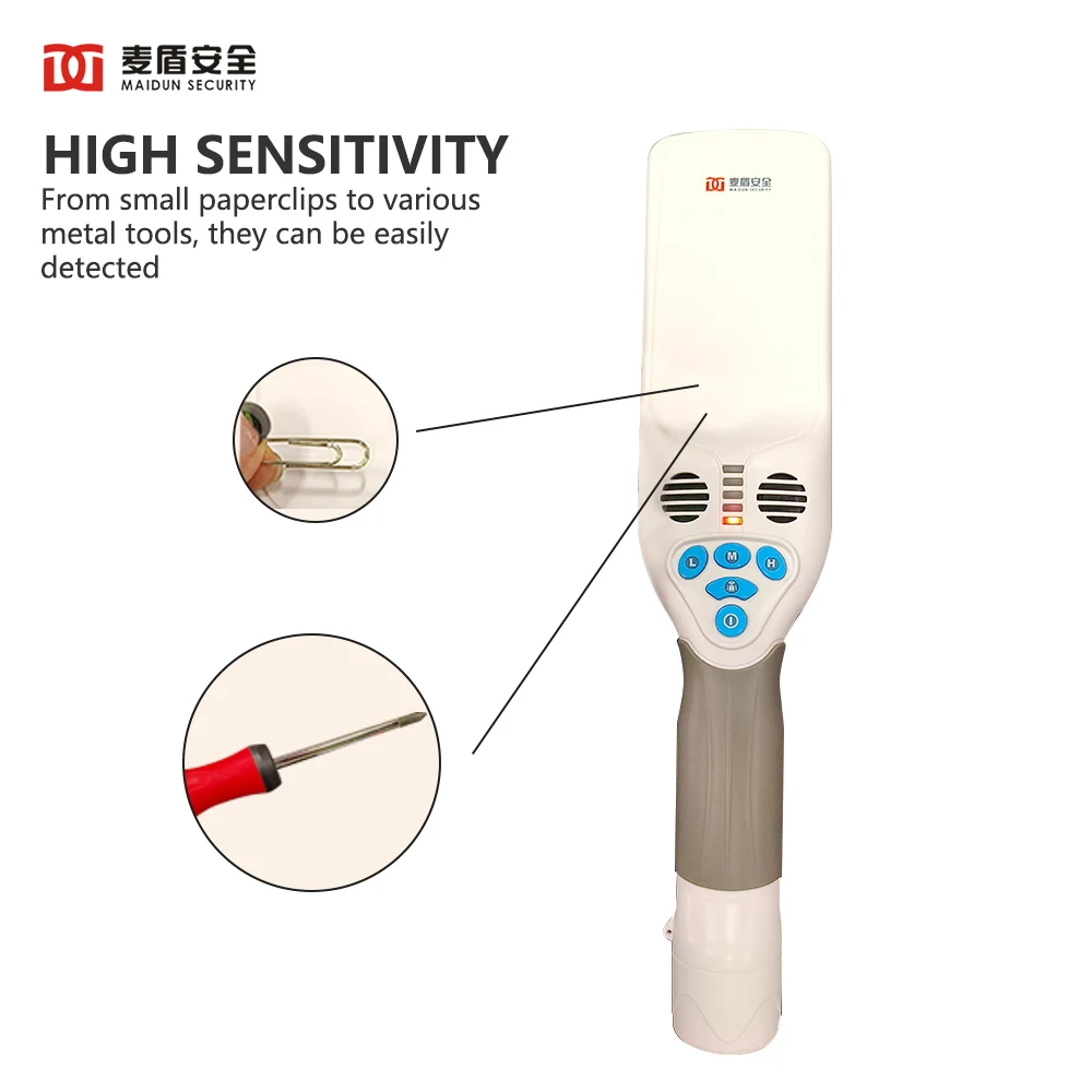 High Sensitivity Metal Detector Machine Airport Security Equipment Handheld Metal Detector School Metal Sensor Detector