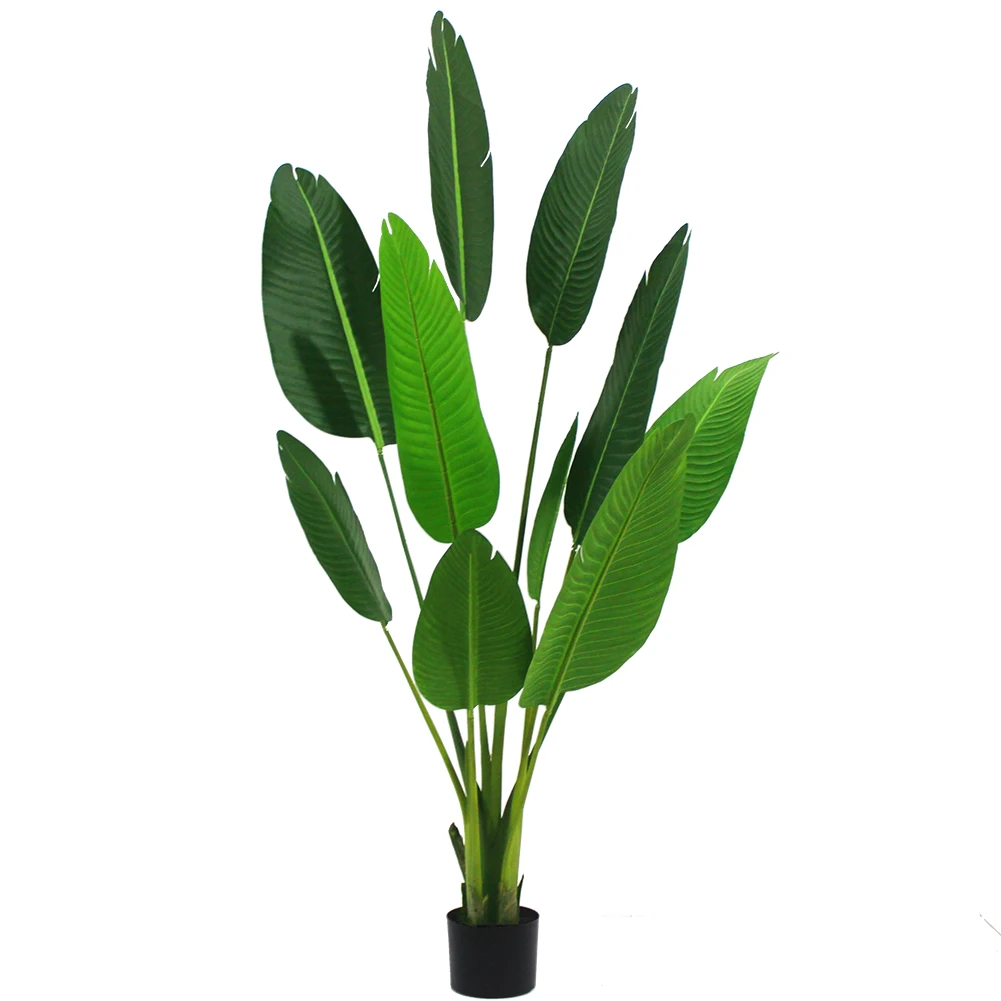 High quality 1.2M, 1.5M, 1.8M, real touch artificial plastic Travaler Banana tree