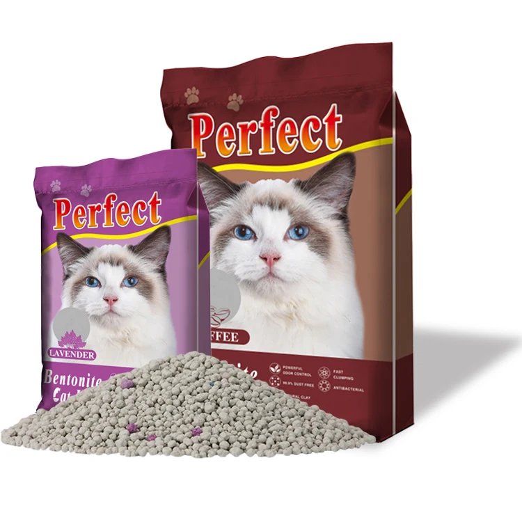 Oem cat sand quality low price  natural mineral cat litter bentonite