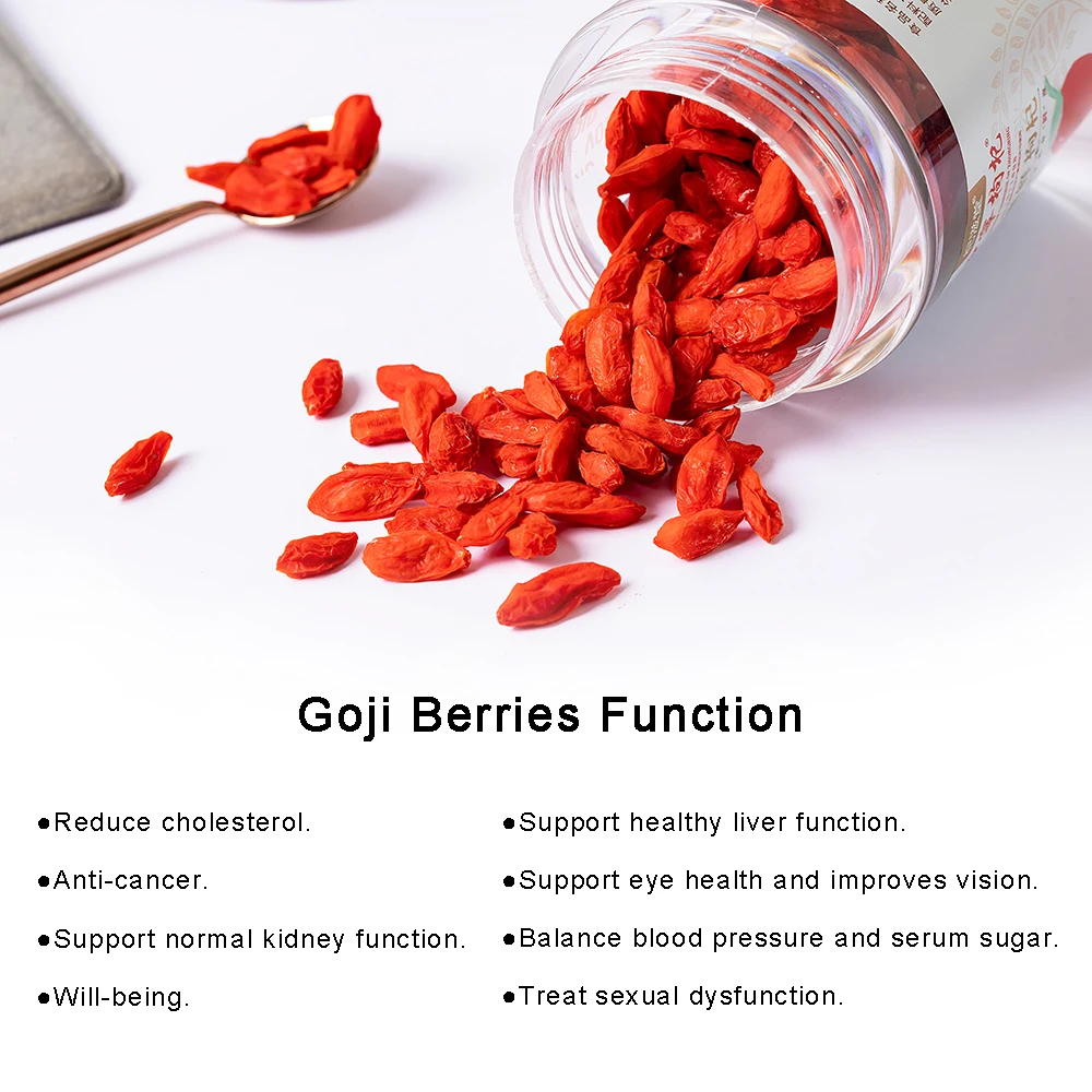 Красный Мощный QIZITO Ningxia Wolfberry Сертифицированный Zhongning Годжи бесплатный образец сушеных