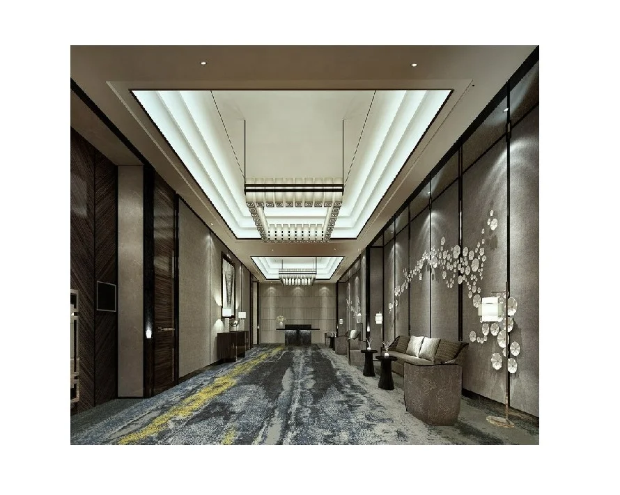 3D Hallway rugs tread banquet tile hallway deep office commercial floor for church staircase elevator carpet