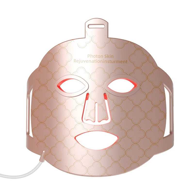 Factory 7 Color IR Silicon Infrared Red Light Therapy Facial Treatment Device PDT Led Face Mask Neck Use Red Light Therapy Led
