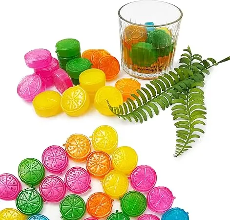 Reusable Ice Cube 40 Pcs Plastic Ice Cubes Quick-Freeze Refreezable Ice Cubes for Making Cold Drinks Lunch Bags Coolers
