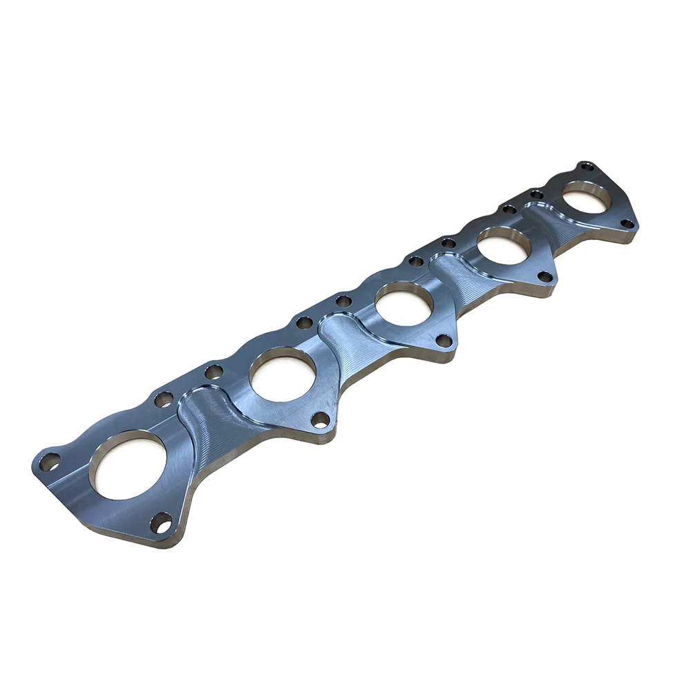 CNC machining stainless steel exhaust manifold flange