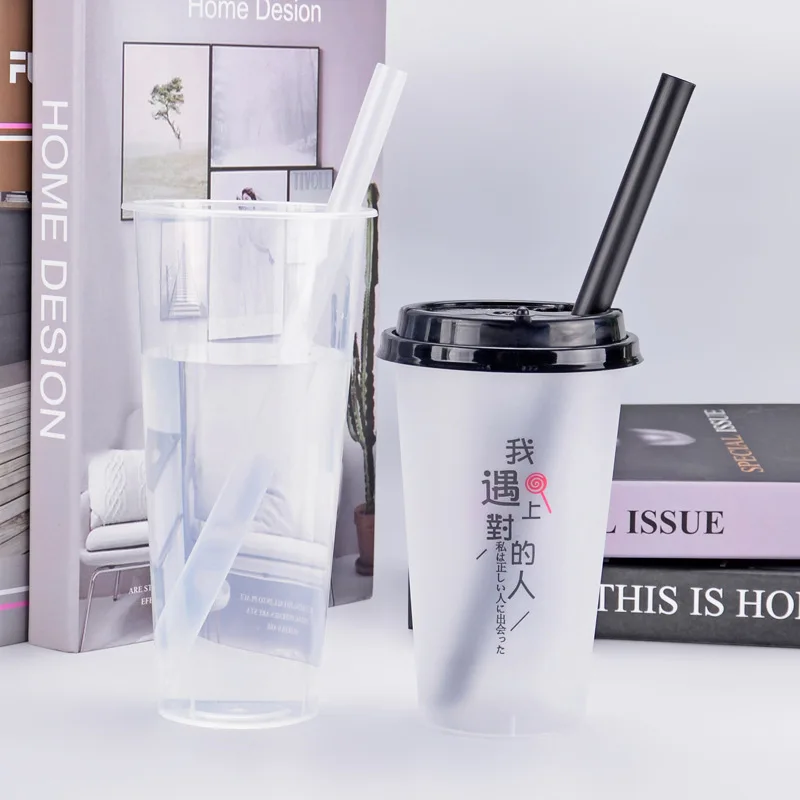 Disposable Plastic Beverage Drinking Boba Tea Straw Bubble Tea PP Plastic Straw