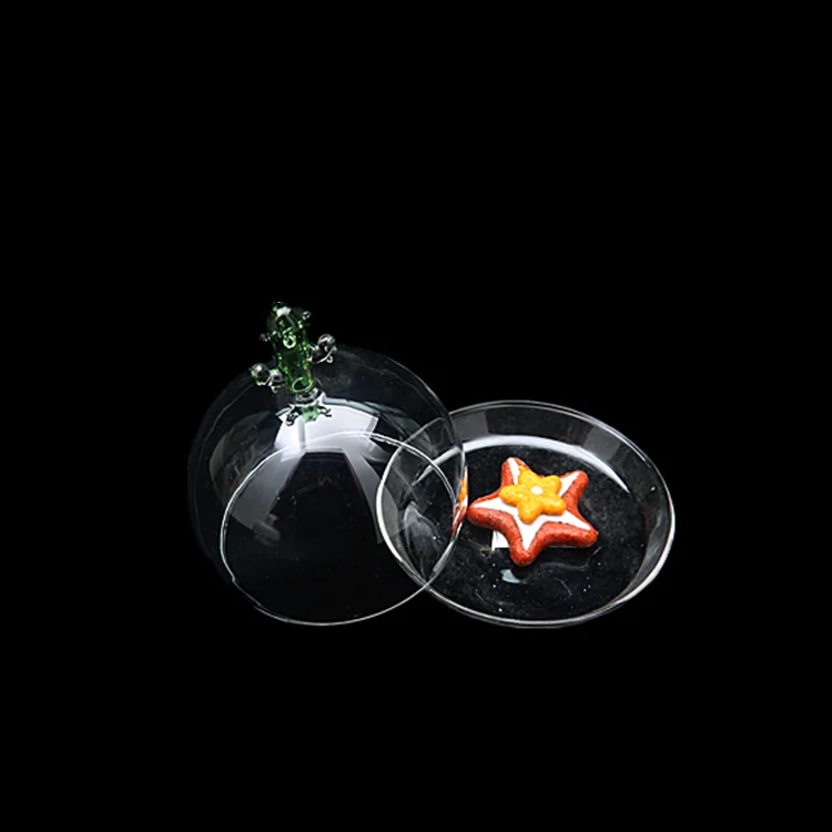 Wholesale handmade clear glass cake cover