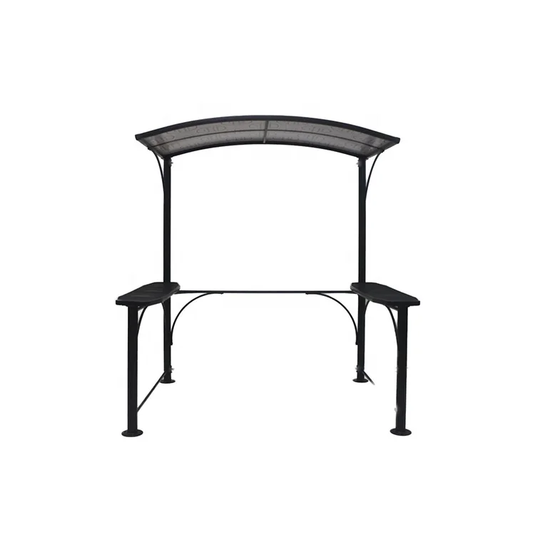 High Quality Metal Top Gazebo for Outdoor BBQ Pergola with Wood or Plastic Frame Coated for Barbecue Canopy or Arbours