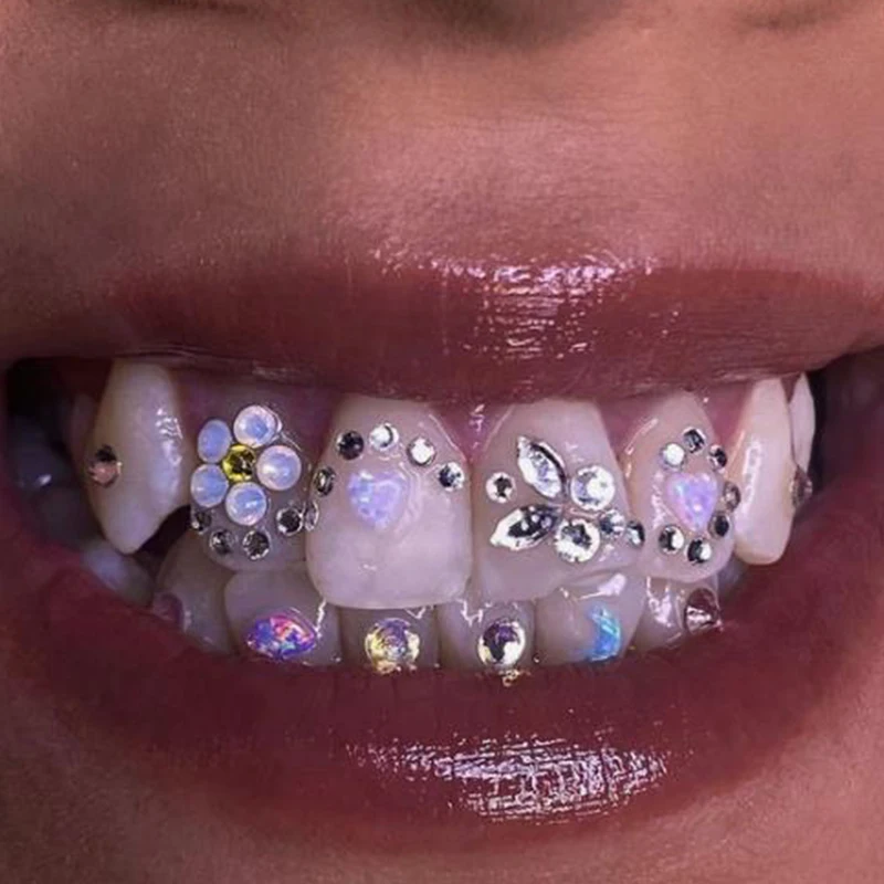 Customized Products 18kt tooth gems gold teeth gems for teeth kit