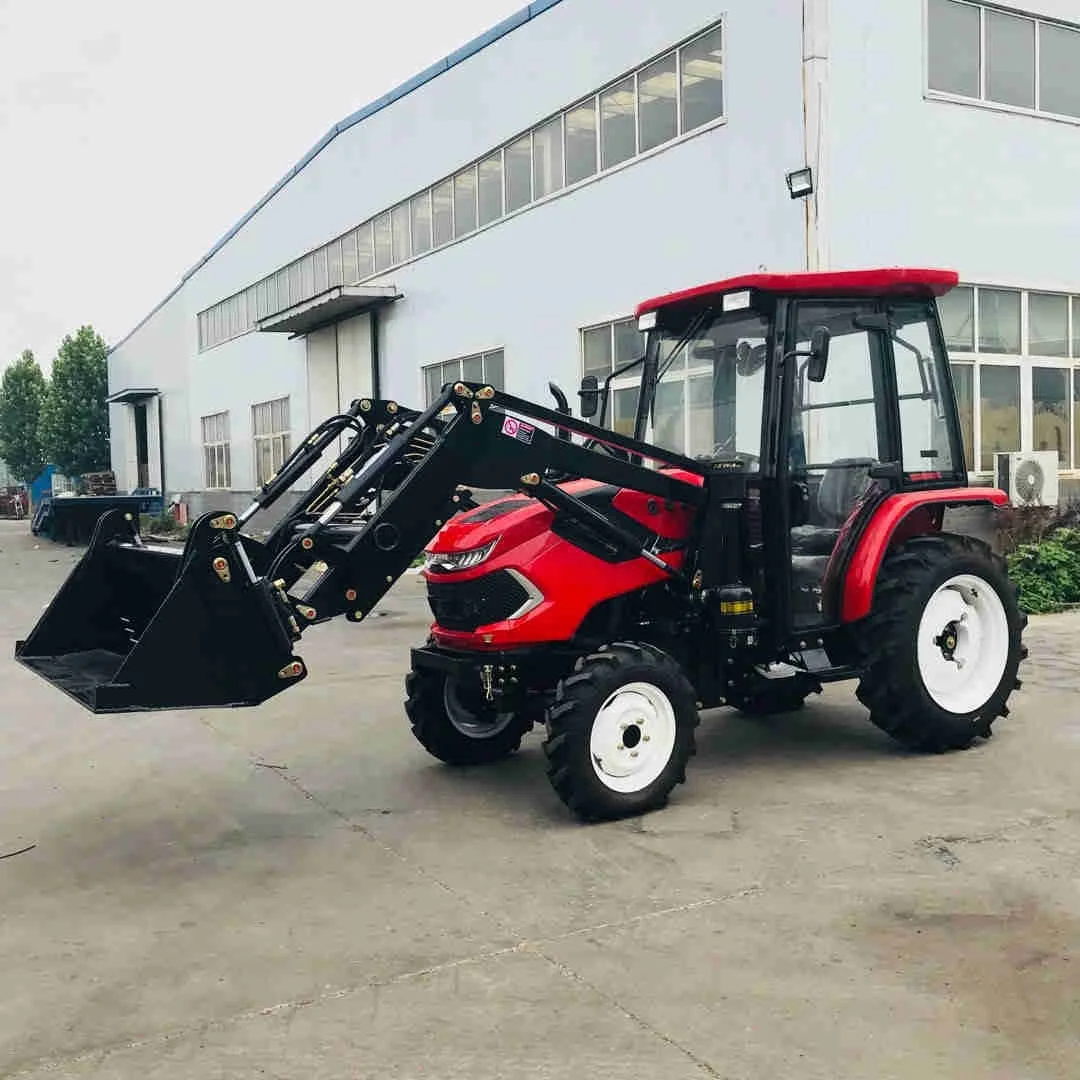 4wd  4x4 40hp 50hp 60hp agricultural compact mini farm tractor with front end loader tz-3 tz-4 tz-6 and backhoe loader for sale