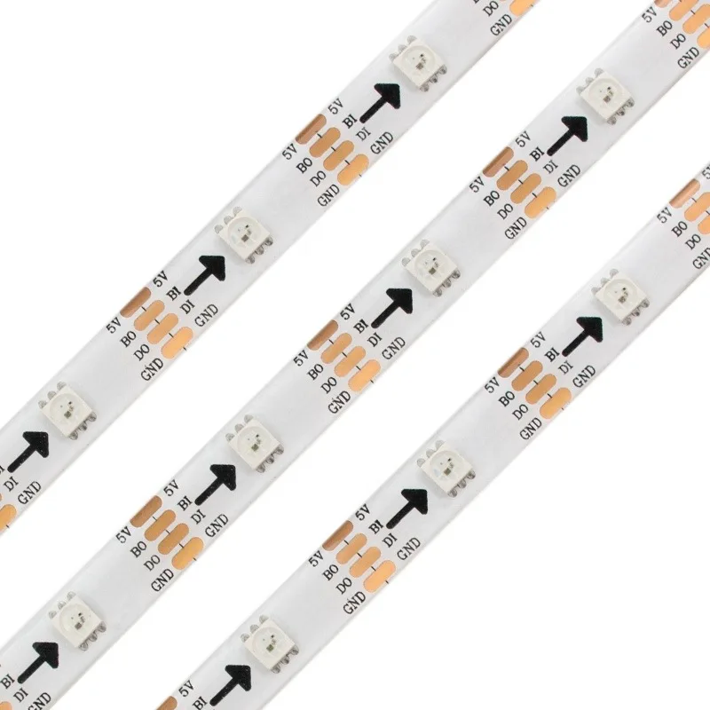 WS2811 WS2812B WS2813 30Leds 60Leds White Black FPCB IP20 IP65 Digital RGB Pixel LED Strip